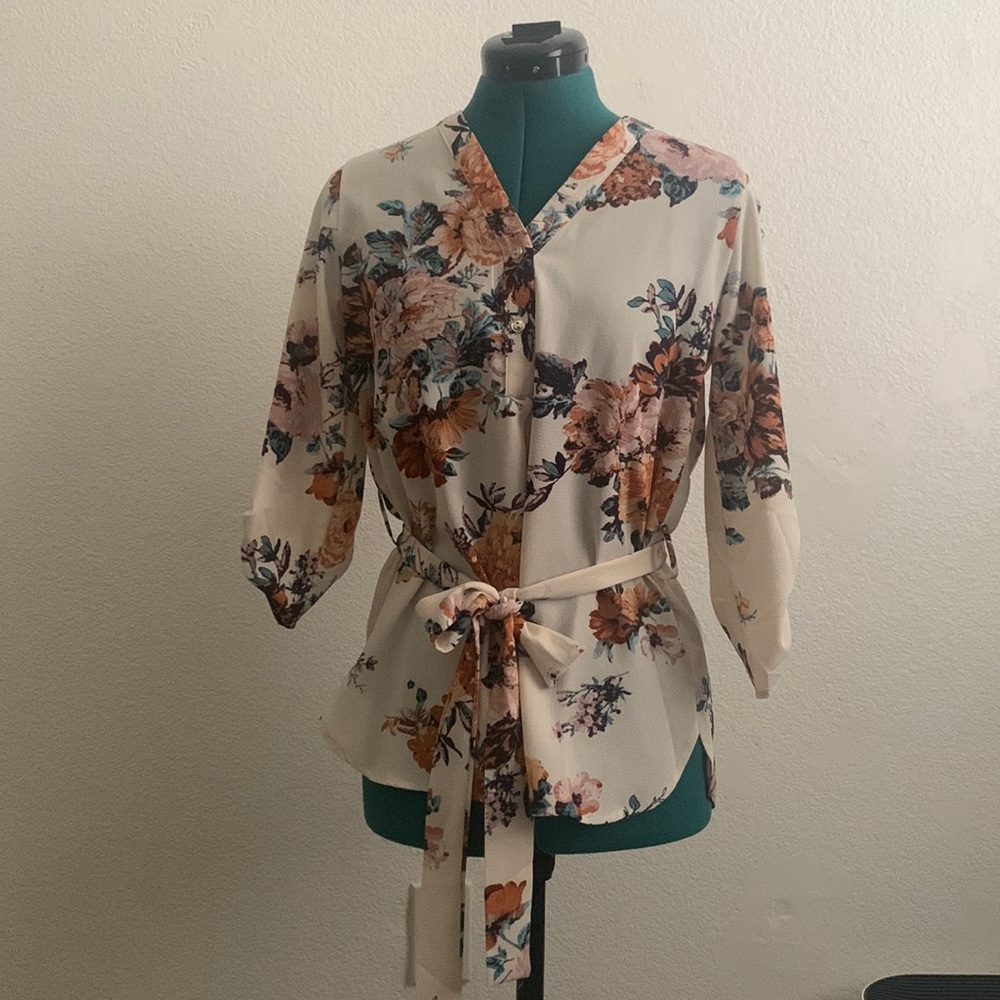 Rue 21 Waist Tie Blouse